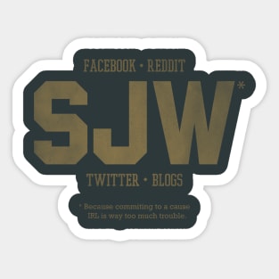 Social Justice Warriors Sticker